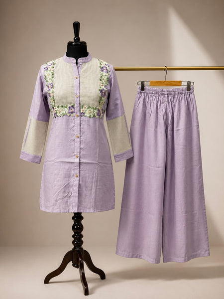 JORIXO Lavender Roselle Luxe Co-Ord Set