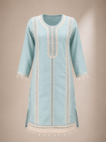 JORIXO Aabroo Mist Embellished Kurta Palazzo Set with Dupatta