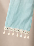 JORIXO Aabroo Mist Embellished Kurta Palazzo Set with Dupatta