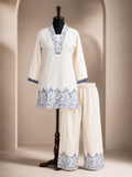 JORIXO Aabroo Ivory Bloom Co-Ord Set for Women