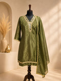 Zareen Olive Mirror Suit Set