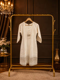 JORIXO Nooré Ivory Embroidered Kurta Palazzo Set With Dupatta